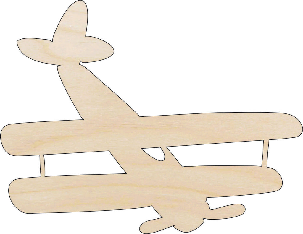 Airplane - Laser Cut Out Unfinished Wood Craft Shape PLN19
