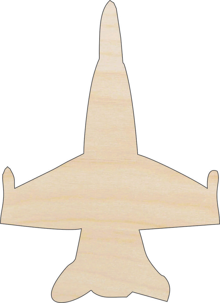 Airplane - Laser Cut Out Unfinished Wood Craft Shape PLN1