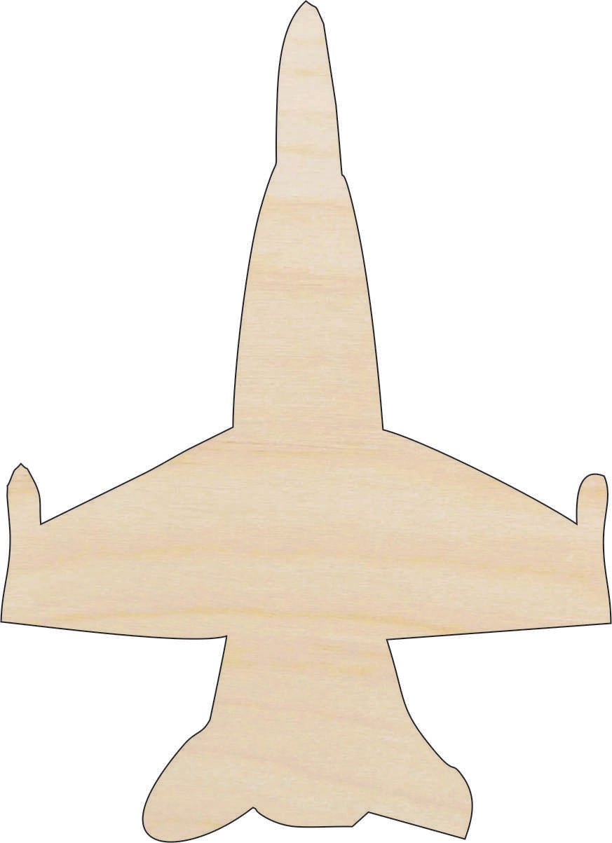 Airplane Wood Craft Shape - Laser Cut Baltic Birch Unfinished DIY Wood Art Supplies PLN1 - The Wood Shape Store