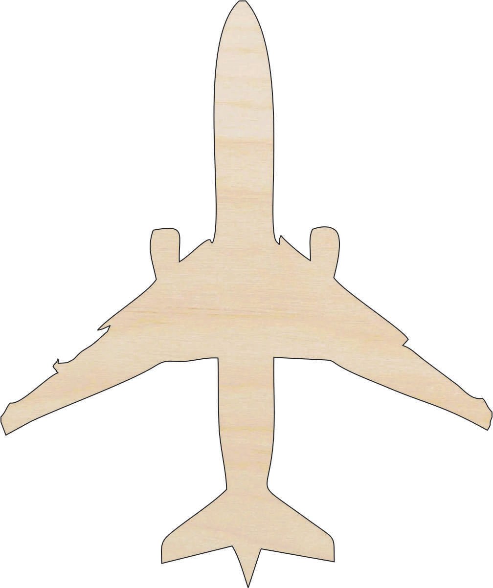 Airplane Wood Craft Shape - Laser Cut Baltic Birch Unfinished DIY Wood Art Supplies PLN6 - The Wood Shape Store