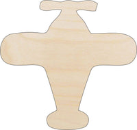 Airplane Wood Craft Shape - Laser Cut Baltic Birch Unfinished DIY Wood Art Supplies PLN9 - The Wood Shape Store