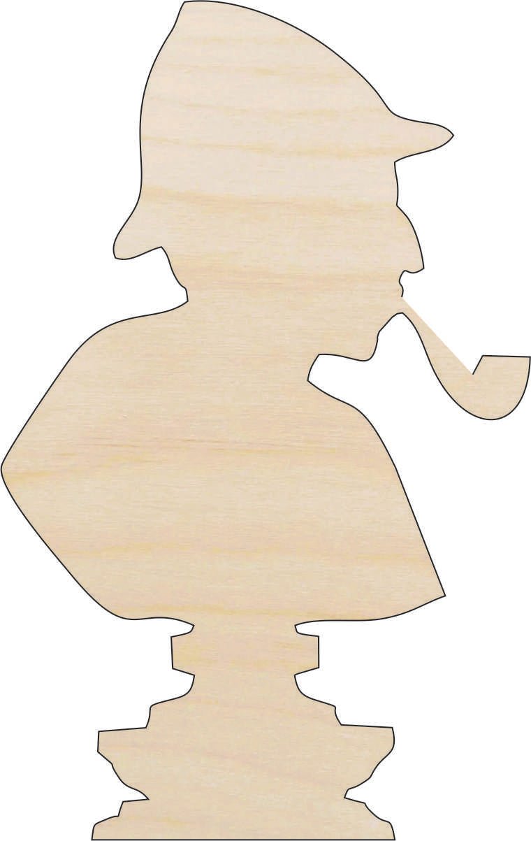Sherlock Wood Craft Shape - Laser Cut Baltic Birch Unfinished DIY Wood Art Supplies PPL10 - The Wood Shape Store