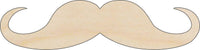 Mustache Wood Craft Shape - Laser Cut Baltic Birch Unfinished DIY Wood Art Supplies PPL113 - The Wood Shape Store