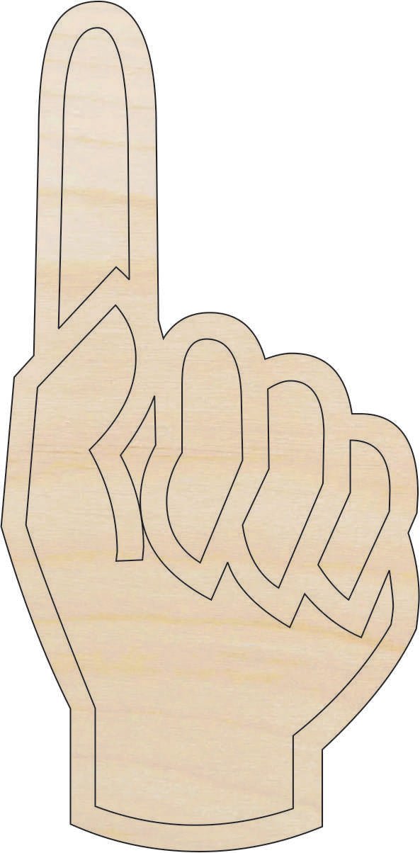 Hand Wood Craft Shape - Laser Cut Baltic Birch Unfinished DIY Wood Art Supplies PPL11 - The Wood Shape Store