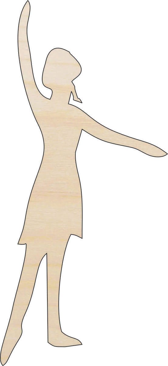 Dance Wood Craft Shape - Laser Cut Baltic Birch Unfinished DIY Wood Art Supplies PPL135 - The Wood Shape Store