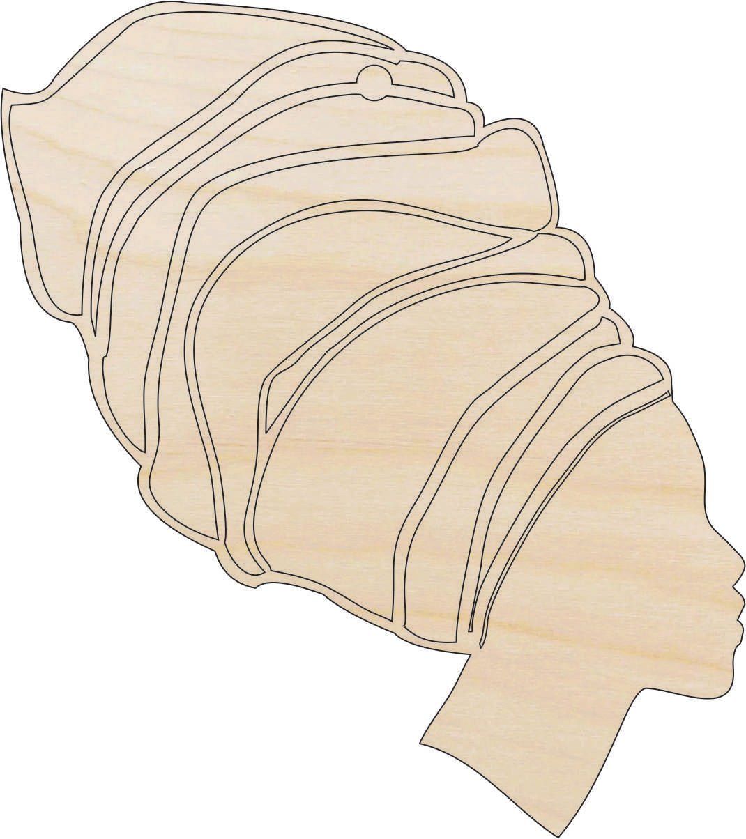 Woman Wood Craft Shape - Laser Cut Baltic Birch Unfinished DIY Wood Art Supplies PPL144 - The Wood Shape Store