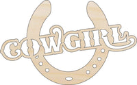 Cowgirl Wood Craft Shape - Laser Cut Baltic Birch Unfinished DIY Wood Art Supplies PPL149 - The Wood Shape Store