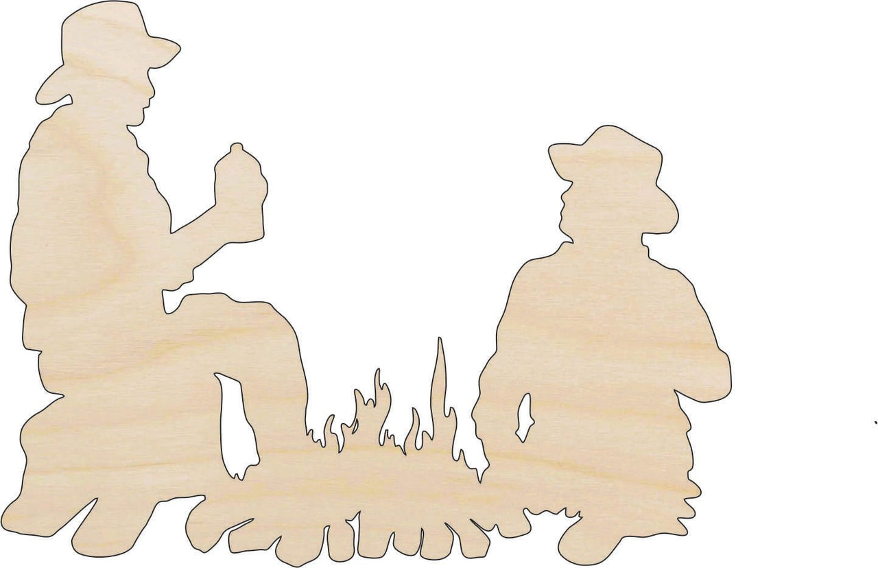 Cowboy Wood Craft Shape - Laser Cut Baltic Birch Unfinished DIY Wood Art Supplies PPL160 - The Wood Shape Store