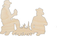 Cowboy Wood Craft Shape - Laser Cut Baltic Birch Unfinished DIY Wood Art Supplies PPL160 - The Wood Shape Store