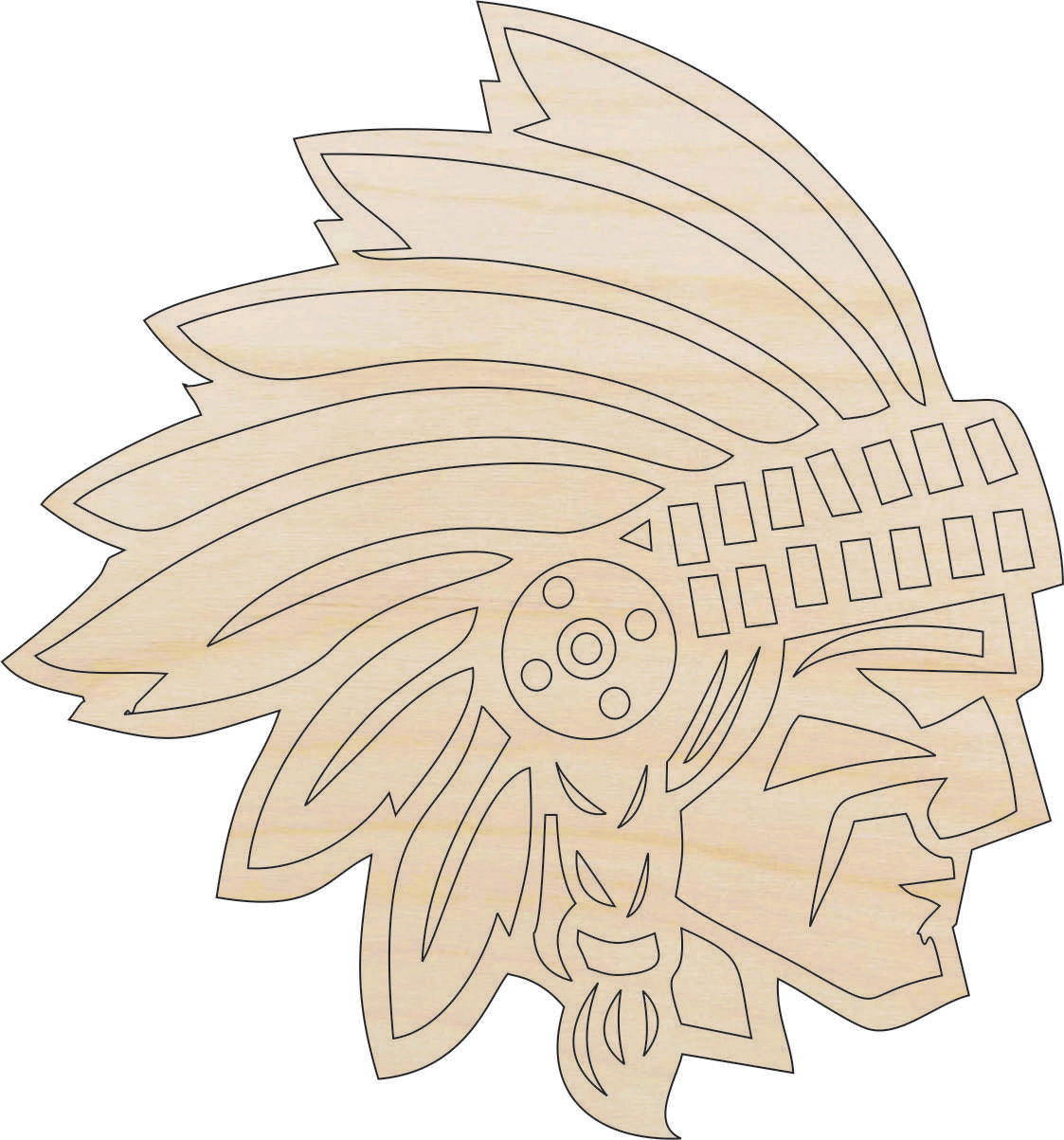 People Indian - Laser Cut Out Unfinished Wood Craft Shape PPL161 People Indian - Laser Cut Out Unfinished Wood Craft Shape PPL161