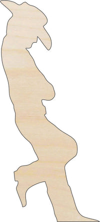 Cowboy Wood Craft Shape - Laser Cut Baltic Birch Unfinished DIY Wood Art Supplies PPL170 - The Wood Shape Store