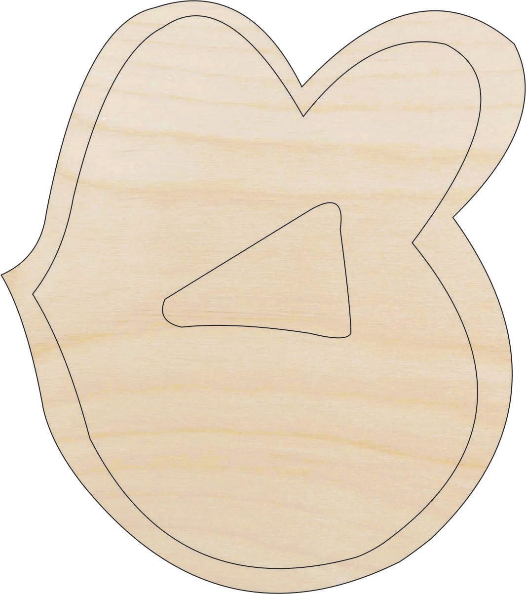 Lips Wood Craft Shape - Laser Cut Baltic Birch Unfinished DIY Wood Art Supplies PPL174 - The Wood Shape Store