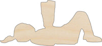 Girl Reading Wood Craft Shape - Laser Cut Baltic Birch Unfinished DIY Wood Art Supplies PPL176 - The Wood Shape Store