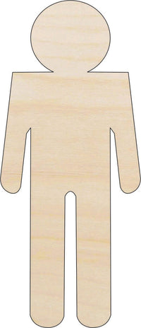 Sign Men Wood Craft Shape - Laser Cut Baltic Birch Unfinished DIY Wood Art Supplies PPL178 - The Wood Shape Store