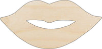 Lips Wood Craft Shape - Laser Cut Baltic Birch Unfinished DIY Wood Art Supplies PPL185 - The Wood Shape Store