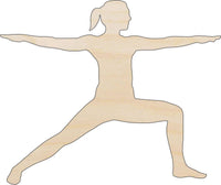Yoga Wood Craft Shape - Laser Cut Baltic Birch Unfinished DIY Wood Art Supplies PPL199 - The Wood Shape Store