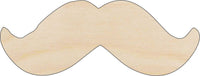 Mustache Wood Craft Shape - Laser Cut Baltic Birch Unfinished DIY Wood Art Supplies PPL1 - The Wood Shape Store