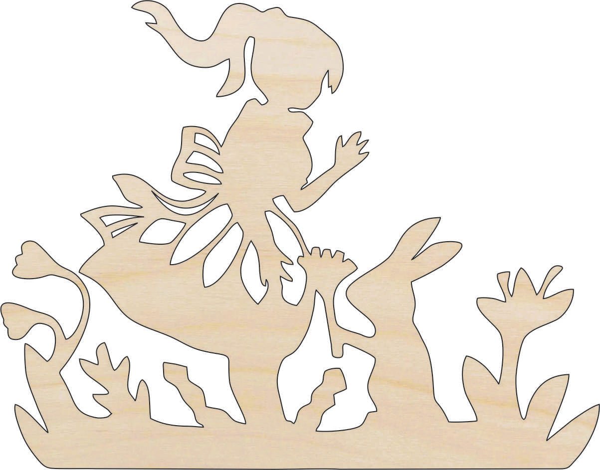 Girl Wood Craft Shape – Laser Cut Baltic Birch Unfinished DIY Wood Art Supplies PPL21 - The Wood Shape Store