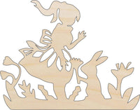 Girl Wood Craft Shape – Laser Cut Baltic Birch Unfinished DIY Wood Art Supplies PPL21 - The Wood Shape Store