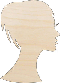 Woman Wood Craft Shape - Laser Cut Baltic Birch Unfinished DIY Wood Art Supplies PPL230 - The Wood Shape Store