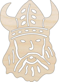 Viking Wood Craft Shape - Laser Cut Baltic Birch Unfinished DIY Wood Art Supplies PPL233 - The Wood Shape Store