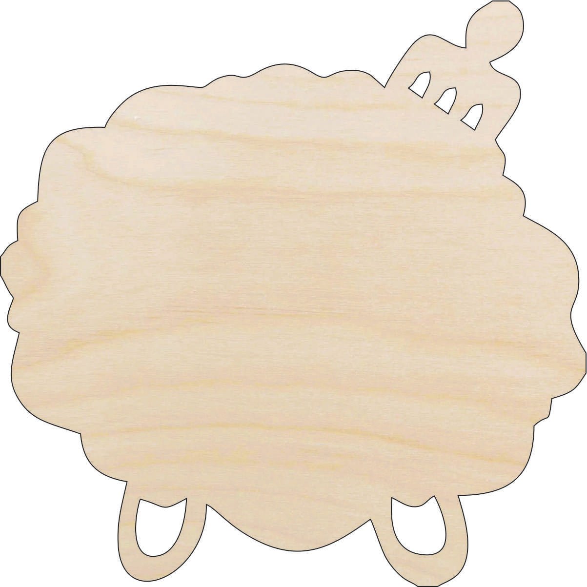 Woman Wood Craft Shape - Laser Cut Baltic Birch Unfinished DIY Wood Art Supplies PPL234 - The Wood Shape Store