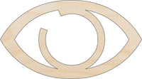 Eye Wood Craft Shape - Laser Cut Baltic Birch Unfinished DIY Wood Art Supplies PPL27 - The Wood Shape Store
