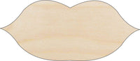 Lips Wood Craft Shape - Laser Cut Baltic Birch Unfinished DIY Wood Art Supplies PPL47 - The Wood Shape Store