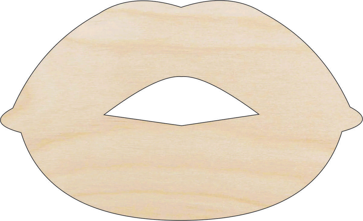 Lips - Laser Cut Out Unfinished Wood Craft Shape PPL48 Lips - Laser Cut Out Unfinished Wood Craft Shape PPL48