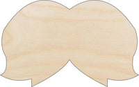Mustache Wood Craft Shape - Laser Cut Baltic Birch Unfinished DIY Wood Art Supplies PPL49 - The Wood Shape Store