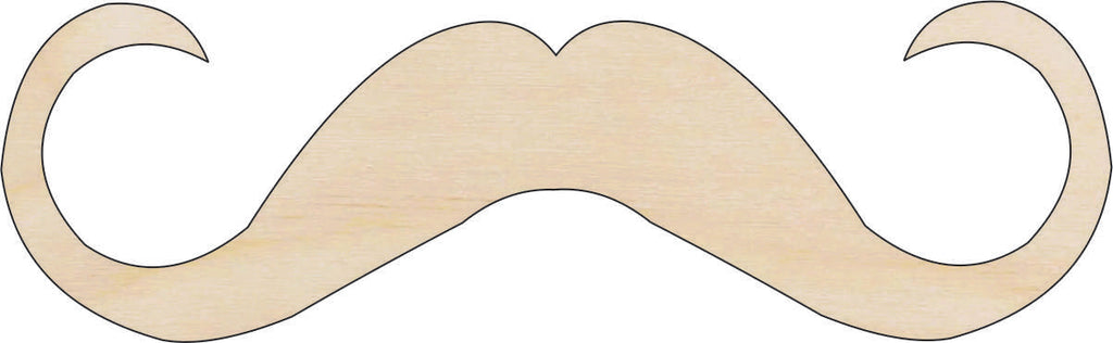 Mustache - Laser Cut Out Unfinished Wood Craft Shape PPL50