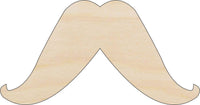 Mustache Wood Craft Shape - Laser Cut Baltic Birch Unfinished DIY Wood Art Supplies PPL51 - The Wood Shape Store
