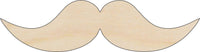 Mustache Wood Craft Shape - Laser Cut Baltic Birch Unfinished DIY Wood Art Supplies PPL52 - The Wood Shape Store