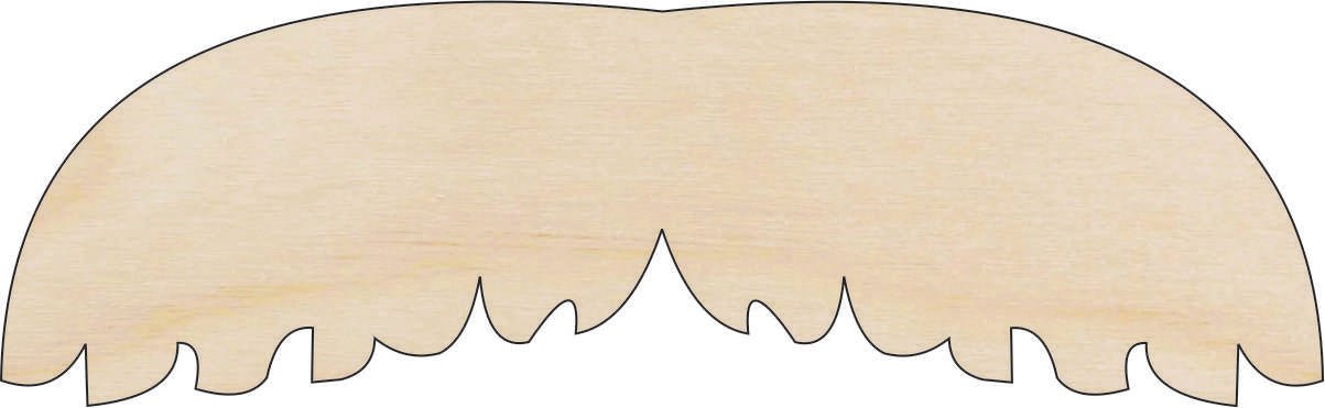 Mustache Wood Craft Shape - Laser Cut Baltic Birch Unfinished DIY Wood Art Supplies PPL54 - The Wood Shape Store