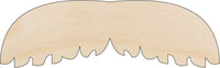 Mustache Wood Craft Shape - Laser Cut Baltic Birch Unfinished DIY Wood Art Supplies PPL54 - The Wood Shape Store