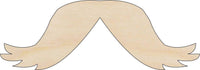 Mustache Wood Craft Shape - Laser Cut Baltic Birch Unfinished DIY Wood Art Supplies PPL56 - The Wood Shape Store
