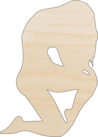 Woman Wood Craft Shape - Laser Cut Baltic Birch Unfinished DIY Wood Art Supplies PPL73 - The Wood Shape Store