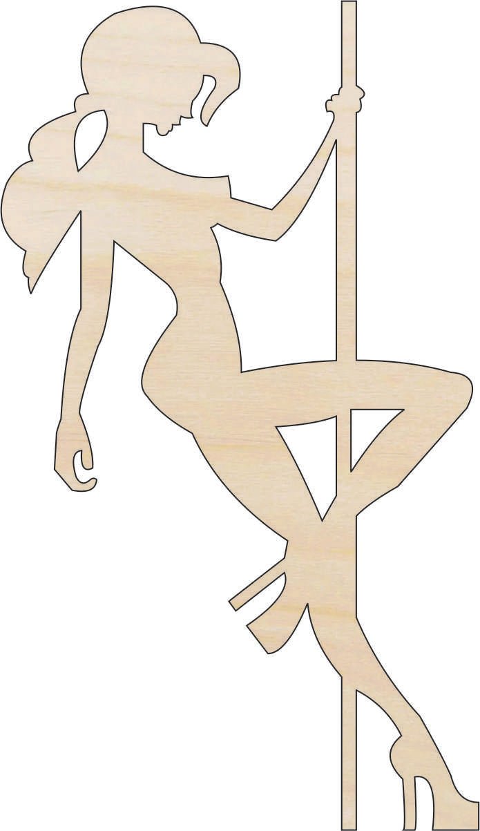 Dance Wood Craft Shape - Laser Cut Baltic Birch Unfinished DIY Wood Art Supplies PPL77 - The Wood Shape Store