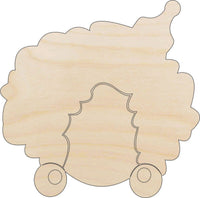Woman Wood Craft Shape - Laser Cut Baltic Birch Unfinished DIY Wood Art Supplies PPL82 - The Wood Shape Store