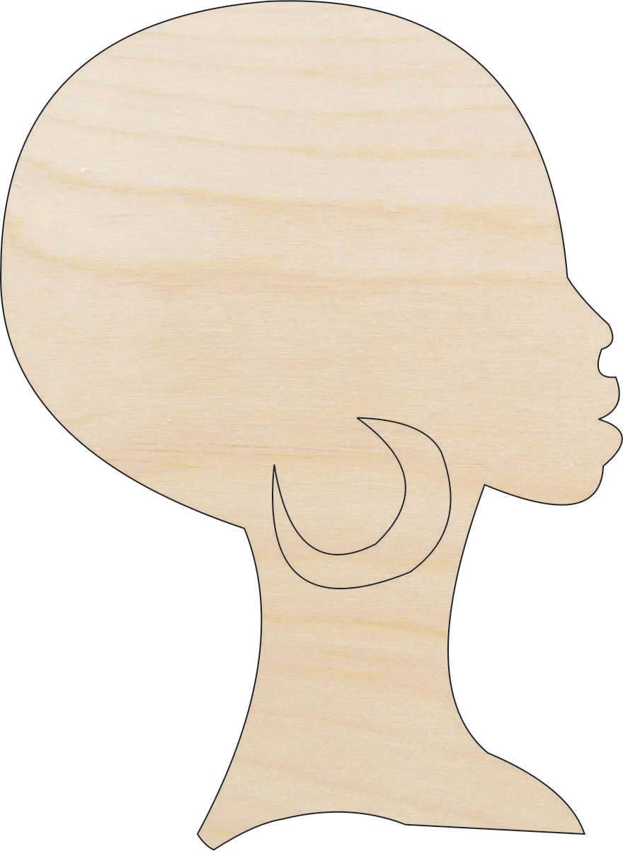 Woman Wood Craft Shape - Laser Cut Baltic Birch Unfinished DIY Wood Art Supplies PPL83 - The Wood Shape Store