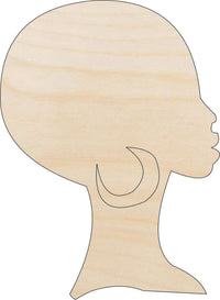Woman Wood Craft Shape - Laser Cut Baltic Birch Unfinished DIY Wood Art Supplies PPL83 - The Wood Shape Store
