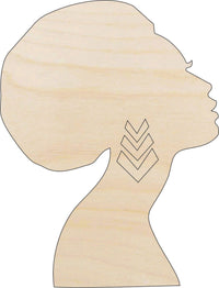 Woman Wood Craft Shape - Laser Cut Baltic Birch Unfinished DIY Wood Art Supplies PPL87 - The Wood Shape Store
