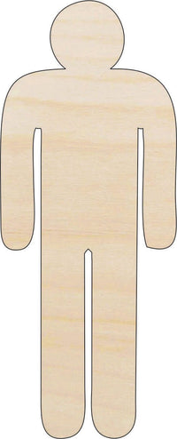 Sign Men Wood Craft Shape - Laser Cut Baltic Birch Unfinished DIY Wood Art Supplies PPL8 - The Wood Shape Store