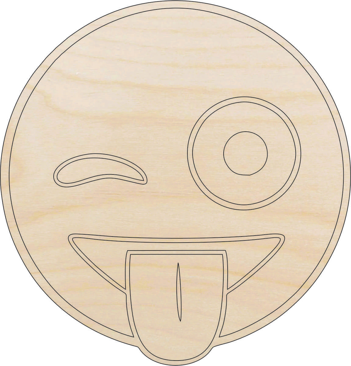 People Face - Laser Cut Out Unfinished Wood Craft Shape PPL9 People Face - Laser Cut Out Unfinished Wood Craft Shape PPL9