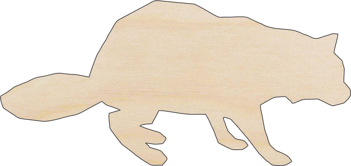 Raccoon Wood Craft Shape - Laser Cut Baltic Birch Unfinished DIY Wood Art Supplies RDT18 - The Wood Shape Store