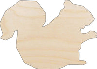 Squirrel Wood Craft Shape - Laser Cut Baltic Birch Unfinished DIY Wood Art Supplies RDT19 - The Wood Shape Store