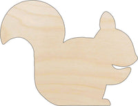 Squirrel Wood Craft Shape - Laser Cut Baltic Birch Unfinished DIY Wood Art Supplies RDT20 - The Wood Shape Store