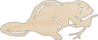 Beaver Wood Craft Shape - Laser Cut Baltic Birch Unfinished DIY Wood Art Supplies RDT28 - The Wood Shape Store