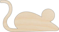 Mouse Rat Wood Craft Shape - Laser Cut Baltic Birch Unfinished DIY Wood Art Supplies RDT31 - The Wood Shape Store