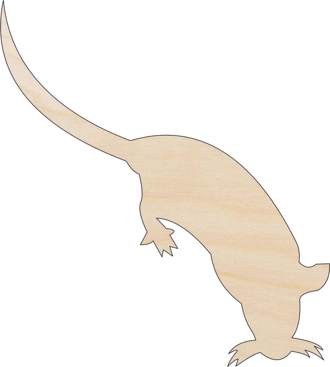 Mouse Rat - Laser Cut Out Unfinished Wood Craft Shape RDT32 Mouse Rat - Laser Cut Out Unfinished Wood Craft Shape RDT32